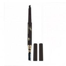 Pencil for eyebrows with a brush of FFleur Powder ES-412 of Black, 0.5 g