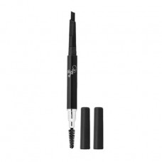 Pencil for eyebrows with a brush of FFleur Powder ES-412 of Dark gray, 0.5 g