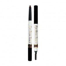 Pencil for eyebrows with a brush of FFleur Powder ES-415 Medium Brown, 0.5 g