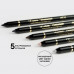 Pencil for eyes of Vivienne Sabo Liner Virtuose of gel resistant 602 Dark gray, 1.5 g