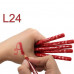 Pencil for lips of WoBs L24 of classical red, 2 g