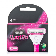 Female Wilkinson Sword Quattro cartridge, 3 pieces