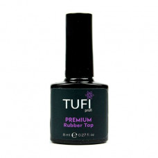 Rubber top covering for the Tufi Profi Premium Rubber Top gel polish with a sticky layer, 8 ml