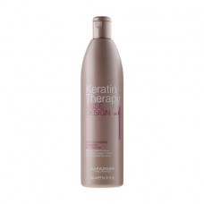 Keratin shampoo for deep cleaning of hair of Alfaparf Lisse Design Keratin Therapy 1 Deep Cleansing Shampoo, 500 ml