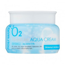 Oxygen cream for the person FarmStay Premium O2 Aqua Cream moistening, 100 ml