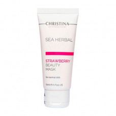 Strawberry Christina Sea Herbal Beauty Mask Strawberry face pack for normal skin, 60 ml