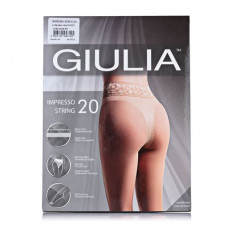 Tights Female GIULIA IMPRESSO STRING 20 DEN daino of river 2