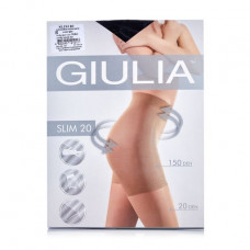 Tights the female Giulia Epica Slim modeling with shorts, 20 DEN, Nero, size 5 XL