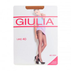 Tights female Giulia Like classical, with shorts, 40 DEN, Caramel, size 3