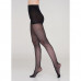 Tights female Giulia Net 40 DEN (1) classical, in a small grid, Nero, size 2