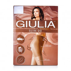 Tights female Giulia Slim classical, with the tightening shorts, 20 DEN, Caramel, size 5