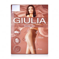 Tights female Giulia Slim classical, with the tightening shorts, 40 DEN, Caramel, size 3