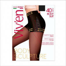 Tights female Viv'en Petty Body Suit with shorts and push-ap effect 40 DEN, black, size 2