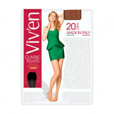 Tights female Viv'en petty Classic Tights classical, with shorts, 20 DEN, bronz, size 2
