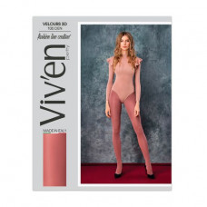 Tights female Viv'en petty Velours 3D 100 DEN, pink, size 2