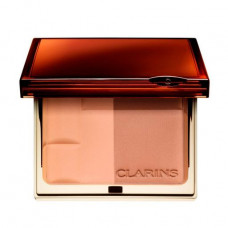 The compact bronzing powder for the person Clarins Bronzing Duo Mineral Powder SPF 15, 01 Light, 10 g