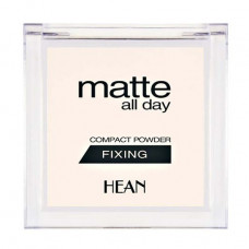 The compact fixing powder for the person Hean Matte All Day Compact Powder Fixing 501 Semi-transparent, 9 g