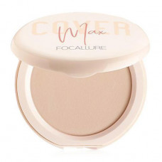 Compact powder for the person Focallure Covermax Pressed Powder 01 Light Beige, 9 g