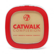 Compact powder for the person W7 Catwalk Complexion Silky Smooth Powder Compact Beige, 7 g