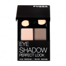Compact double eye shadow Pudra Cosmetics Perfect Look Eye Shadow 01, 4.2 g