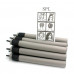 Set of hair curlers flexible with a velcro of SPL, 12 pieces