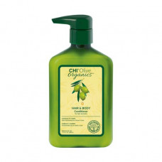Hair conditioner and bodies of Chi Olive Organics Hair and Body Conditioner, 340 ml