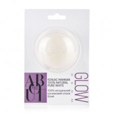 Konjac sponge for the person ABOUT face of 100% Natural Pure White, 5 g