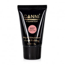 The designing gel for nails of Canni Crystal Gel 857 Coral Pink, 45 g