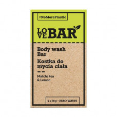 The concentrated soap for a body of Love Bar Wash Bar with tea of a match and a lemon, 2*30 g