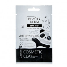 Cosmetic Beauty Derm Skin Care Cosmetic Clay face pack Anti-acne, on the basis of black clay, 12 ml