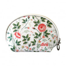 Dini Roses make-up bag roundish pass, 17*10*3 cm, (d-296)