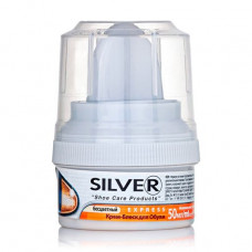SILVER cream gloss for footwear, with the applicator, colourless, 50 ml