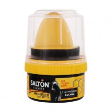 Cream gloss for footwear with the applicator SALTON from smooth skin of black, 50 ml