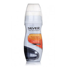 SILVER cream-paint for footwear of liquid black 75 ml