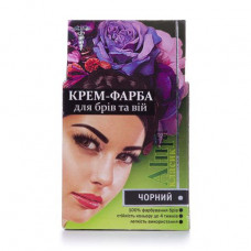 Eyebrow and eyelashes cream-paint Anna classic, black, 10 ml