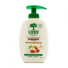 L'Arbre Vert hand cream-soap moistening, with natural extract of sweet almonds, hypoallergenic, with the batcher, 300 ml