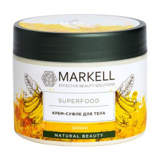 Cream souffle for a body of Markell Cosmetics Superfood Banana, 300 ml