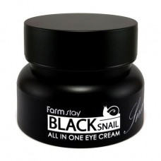 Cream for eyes of FarmStay All-In-One Black Snail Eye Cream with mutsiny black snails, 50 ml