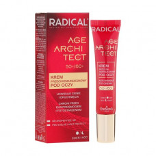 Skin cream around eyes of Farmona Radical Age Architect Anti Wrinkle Eye Cream for elimination of dark circles, bruises and against wrinkles 50+/60+, 15 ml