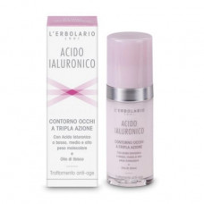 Skin cream around eyes of L'Erbolario Acido Laluronico Contorno Occhi of triple action, with hyaluronic acid, 30 ml