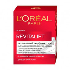 Skin cream around eyes of L'Oreal Paris Revitalift against wrinkles, 15 ml