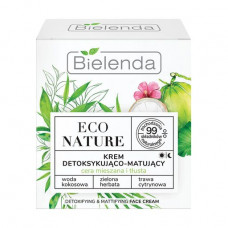 Cream for the person Bielenda Eco Nature Face Cream for a detoxication and matting of skin, 50 ml