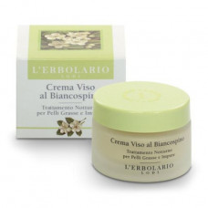 Cream for the person L'Erbolario Crema Viso al Biancospino for the fat and polluted skin, with a hawthorn, 50 ml