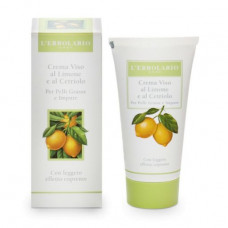 Cream for the person L'Erbolario Crema Viso con Limone e Cetriolo for oily skin, with a lemon and a cucumber, 50 ml