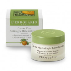 Cream for the person Lerbolario Crema Viso Antirughe Ridensificante Restoring, against wrinkles, with orange and a lucerne, 50 ml