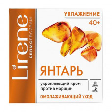 Cream for the person Lirene Amber against wrinkles, rejuvenation and strengthening 40+, 50 ml
