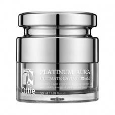 Cream for the person Ottie Platinum Aura Ultimate Caviar Cream with extract of black caviar, 50 ml