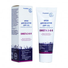 Cream for the person Pharmea Omega 3-6-9 SPF15 Intensive moistening, 60 ml