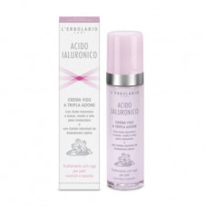 Cream for the person L'Erbolario Acido Laluronico Crema Viso a Tripla Azione with hyaluronic acid, for normal and dry face skin, 50 ml