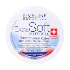 Cream for a face and body of Eveline EXTRA SOFT Universalny for sensitive skin of nutritious, 200 ml